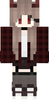skin anime demon red evil girl cute