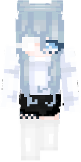 hd girl pastel blue