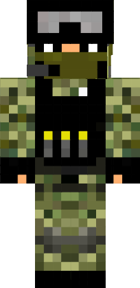 Preview of texture: Military Soldier Minecraft