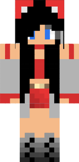 red and gray minecraft skin