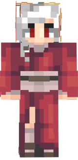 skin kimono white hair