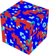 Blue red block