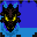 Blue Fire Dragon cape 64x32