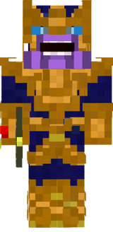 Thanos with blue eyes