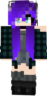 wolf girl hair purple