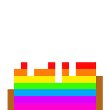 Rainbow Cake inside