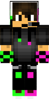 LIme green and magenta
