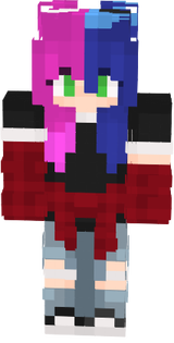 my fave skin / black n' red ombre w/ hair bands 