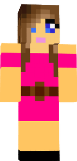 Cute Girl with Pink Dress