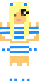 blue cat girl