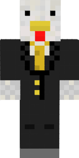 Chicken in a suit
