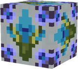 Blue floral ornement block