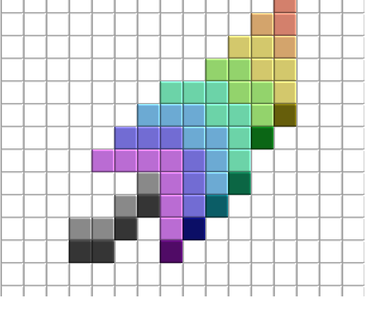 Preview of texture: rainbow feathers