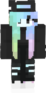 Black pastel girl ghost skin