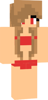 red girl bath