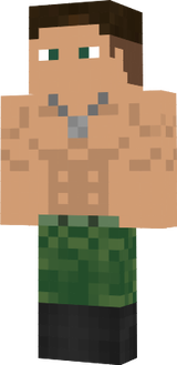 Soldier without shirt