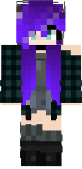 girl hair purple