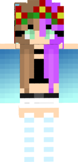 One Purple side hair