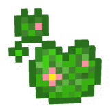Cute lily pads with flowers