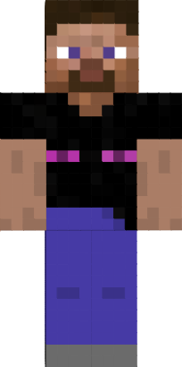 Preview of texture: steve with ender tshirt