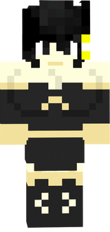 Gray the garden foxxy gender bender turned into an ink monster with clothes by alice angel of fnia version without jacket with necklace fnia version