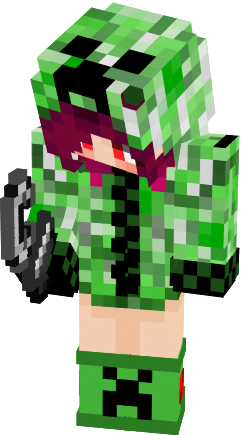 Preview of texture: cute creeper girl