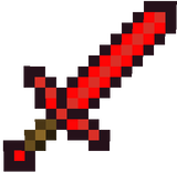 espada de diamante vermelho