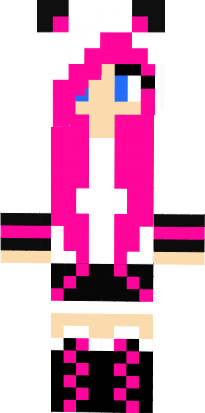 Preview of texture: Menina vestida de panda primeira skin minha