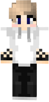 BlobbyPotato Blonde White Hoodie Androgynous