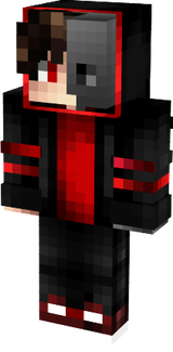 Red boy half esqueleton