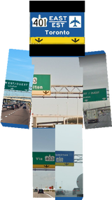 day od the high way sign heads