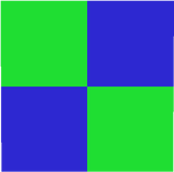 paterne block blue and green