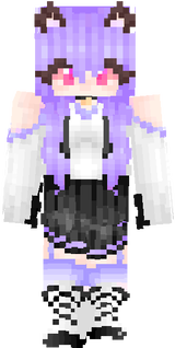 HD Purple Maid Cat Girl