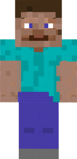 steve in the costume of springherobrine
