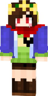 Chara With Sans Jacket And Papyrus Scarf