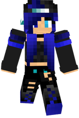Blue tomboy skin