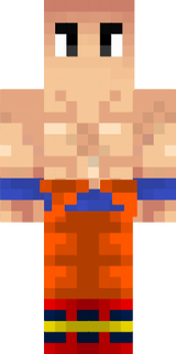 Bald Goku with eyebrows