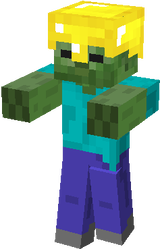 gold helmet zombie