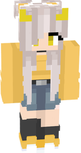 fille demon jaune