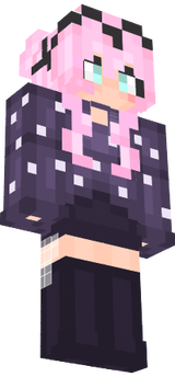 pink hair witch girl