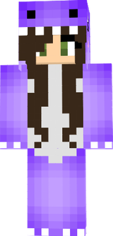 purple dino brown hair green eyes