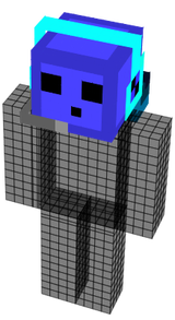 thicc blue slime head boi haha noob