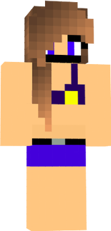police girl in a bikin