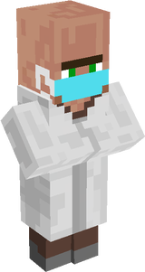 Villager with mask (Librarian)