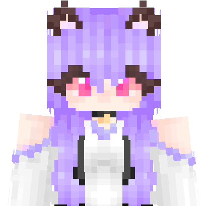 Purple Maid Cat Girl uwu 128x128 - player Кожа - NovaSkin