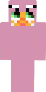 applejack dressed as A minecraft pig