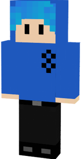 oximoz avec son pull bleu logo oximoz