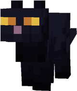 Mine blocks black cat