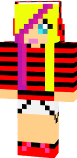 girl with stripe