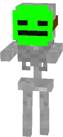 Preview of texture: Skeleton with face green mask